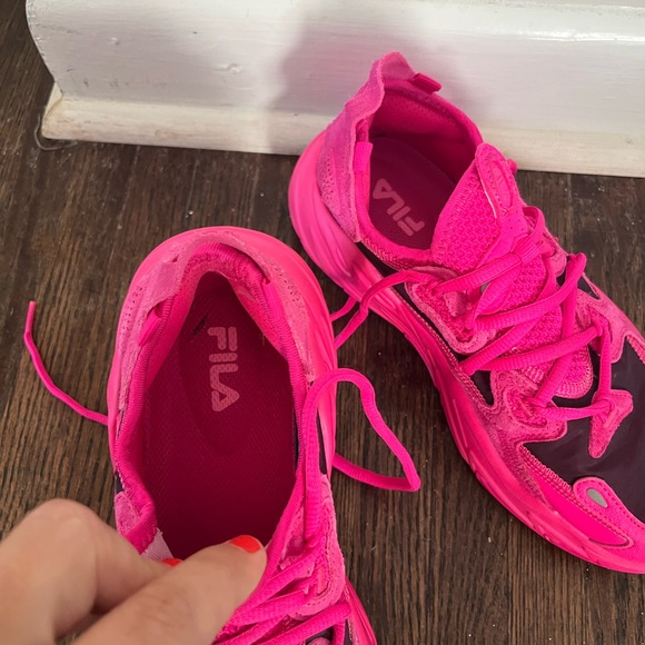 Fuschia Fila suede tennis - Picture 4 of 7